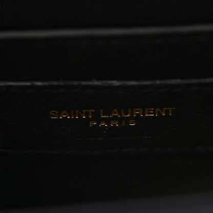 Saint Laurent Grain De Poudre Small Classic Monogram Kate Tassel Satchel Blue Charron 6 of 9