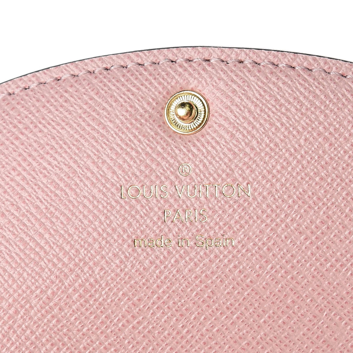 Damier Ebene Rosalie Coin Purse Rose Ballerine
