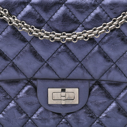 Chanel Metallic Calfskin Quilted 2.55 Reissue 226 Flap Marine Fonce 8 of 12