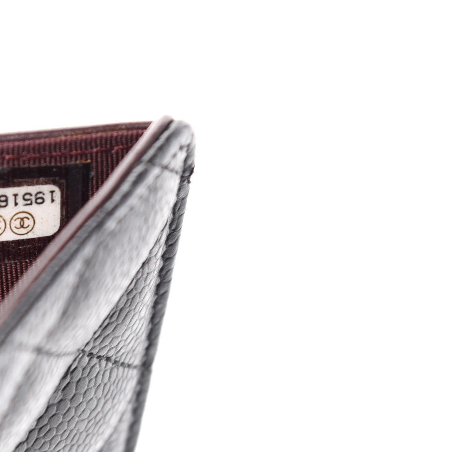 Caviar Quilted Zipped Pocket Wallet Black