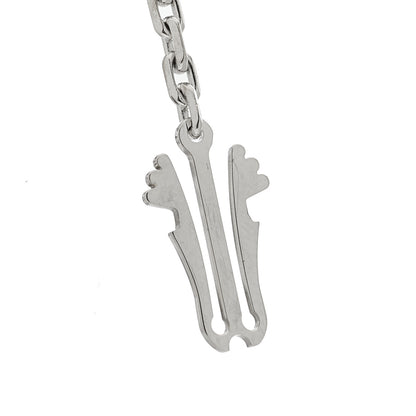 Van Cleef & Arpels 18K White Gold Mother of Pearl Chalcedony 16 Motifs Magic Alhambra Necklace 8 of 8