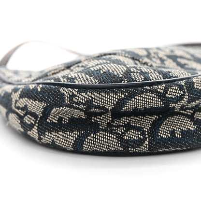 Christian Dior Monogram Mini Saddle Pochette Navy 9 of 11