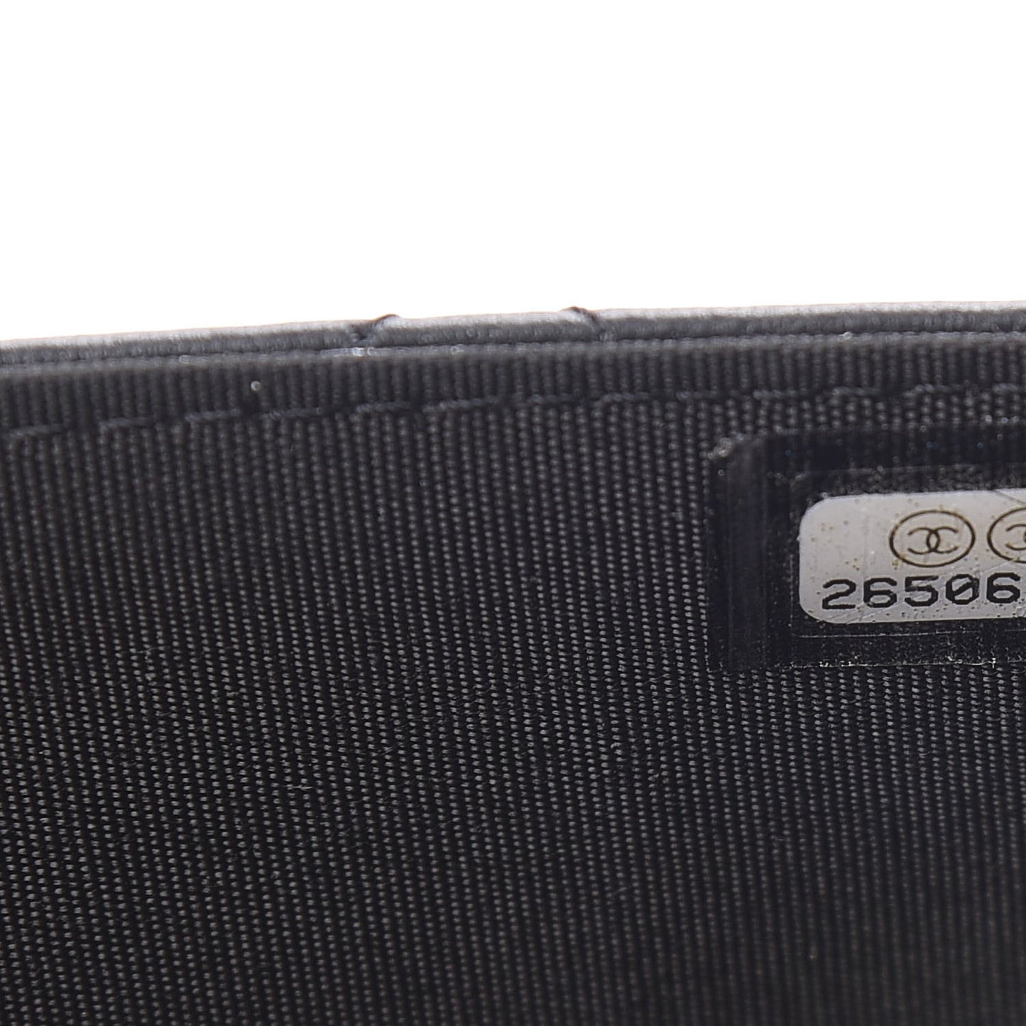 Lambskin Quilted Trendy CC Wallet On Chain WOC Black