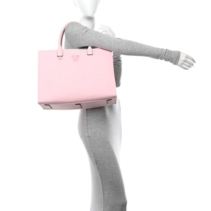 Versace Canvas Calfskin La Medusa Tote Bag Pink 2 of 14