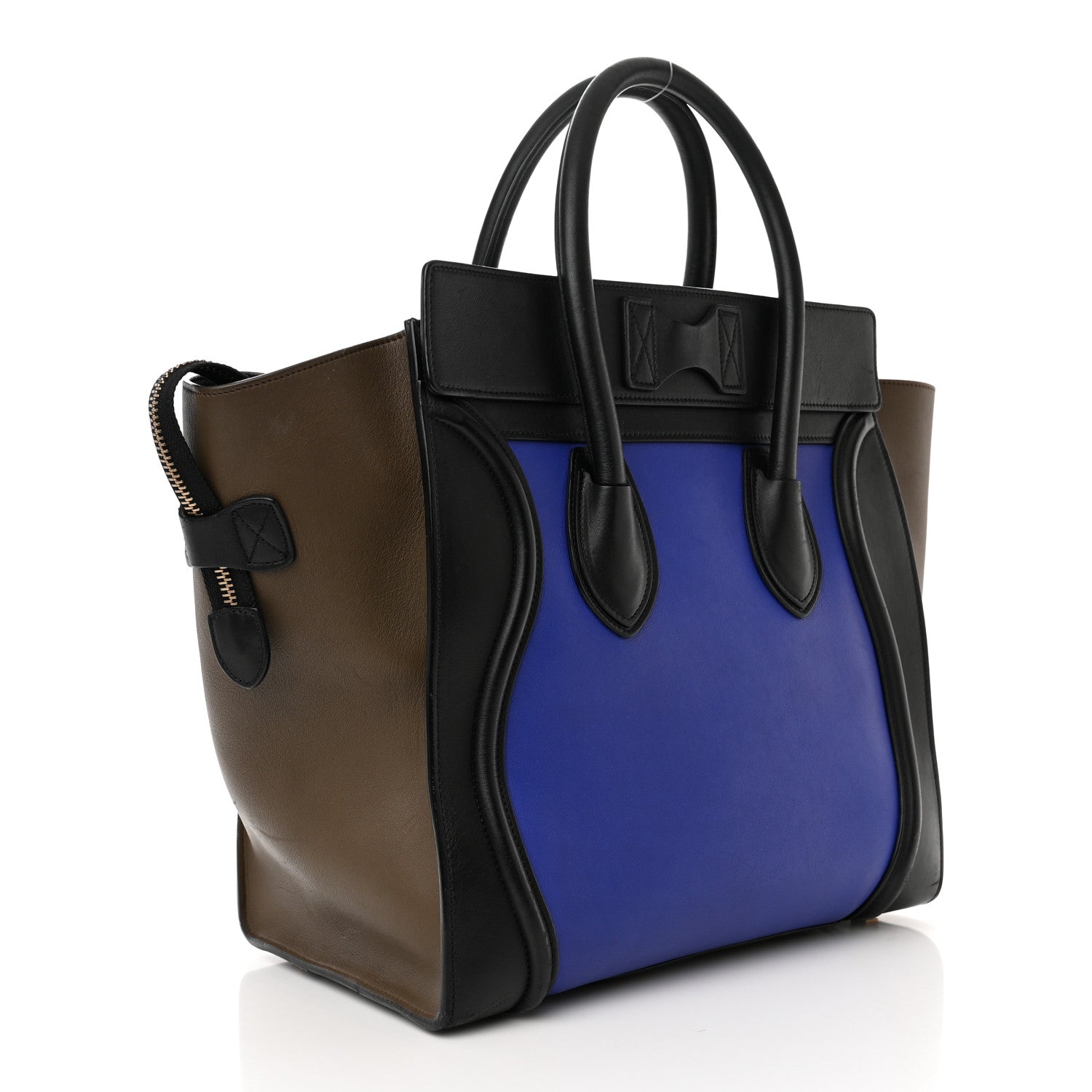 Celine Smooth Calfskin Mini Tri-Color Luggage Indigo 3 of 13