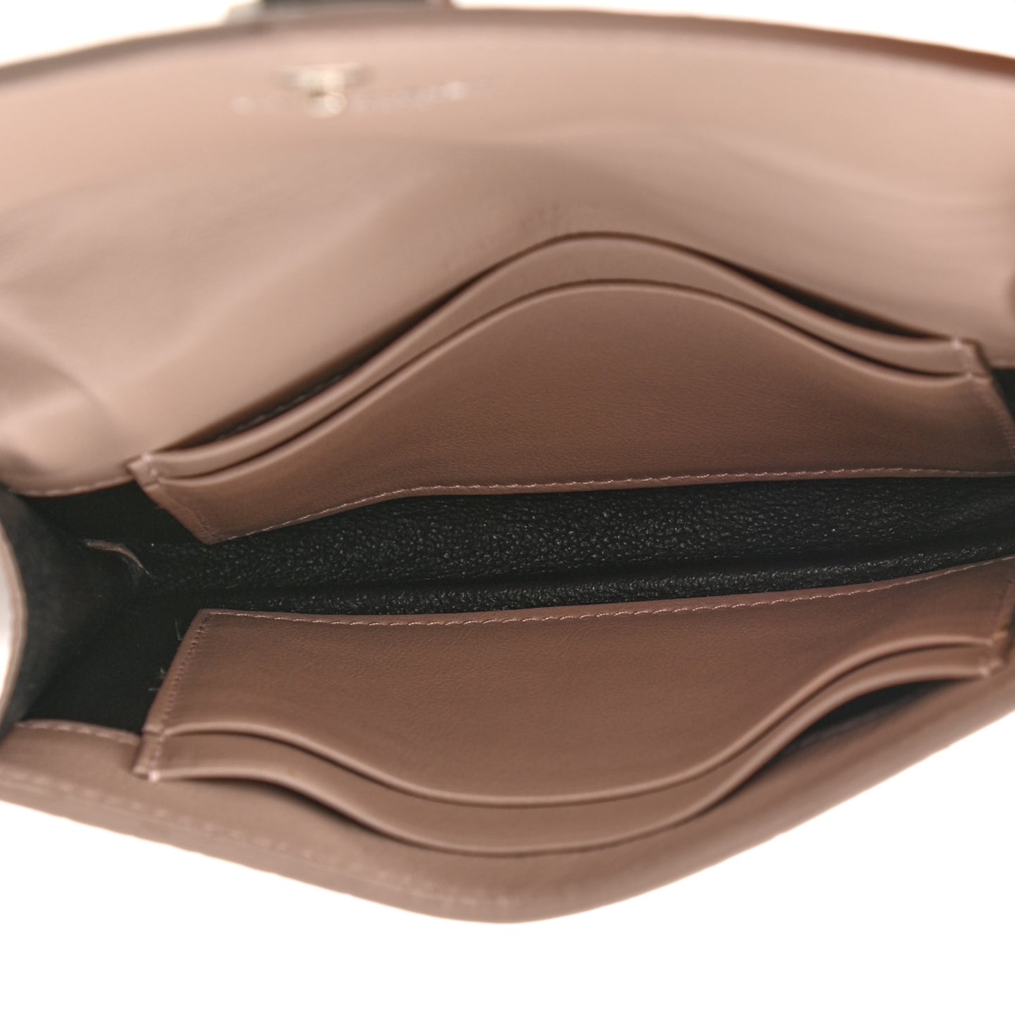 Calfskin Crocodile Embossed Small Monogram Envelope Wallet Rose Antic