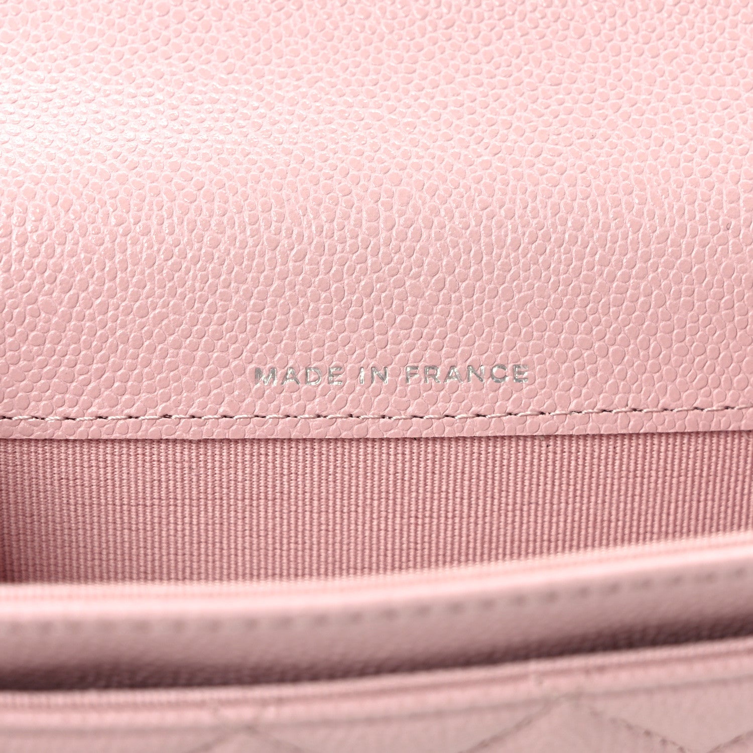 Chanel Caviar Quilted Flap Card Holder Wallet Light Pink 7 of 9
