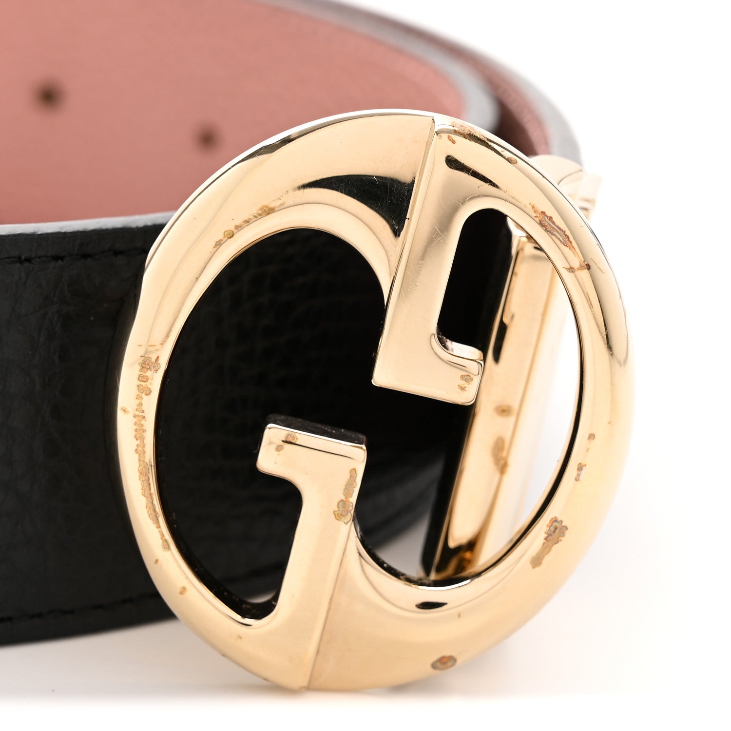 Gucci Calfskin 1973 Reversible Belt 90 36 Black Pink 8 of 8