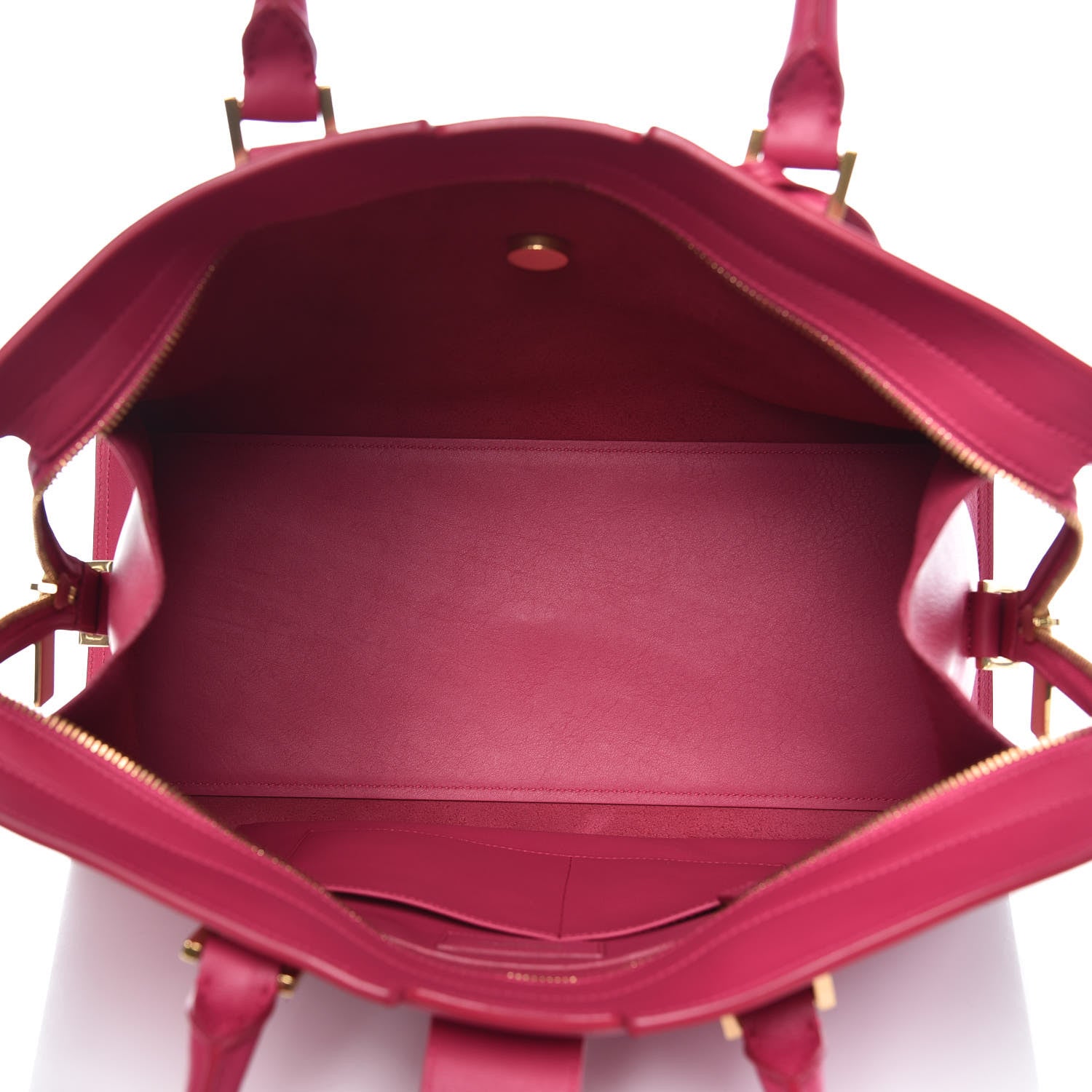 Saint Laurent Calfskin Medium Classic Y Cabas Fuchsia 5 of 8