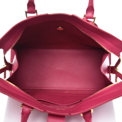 Saint Laurent Calfskin Medium Classic Y Cabas Fuchsia 5 of 8