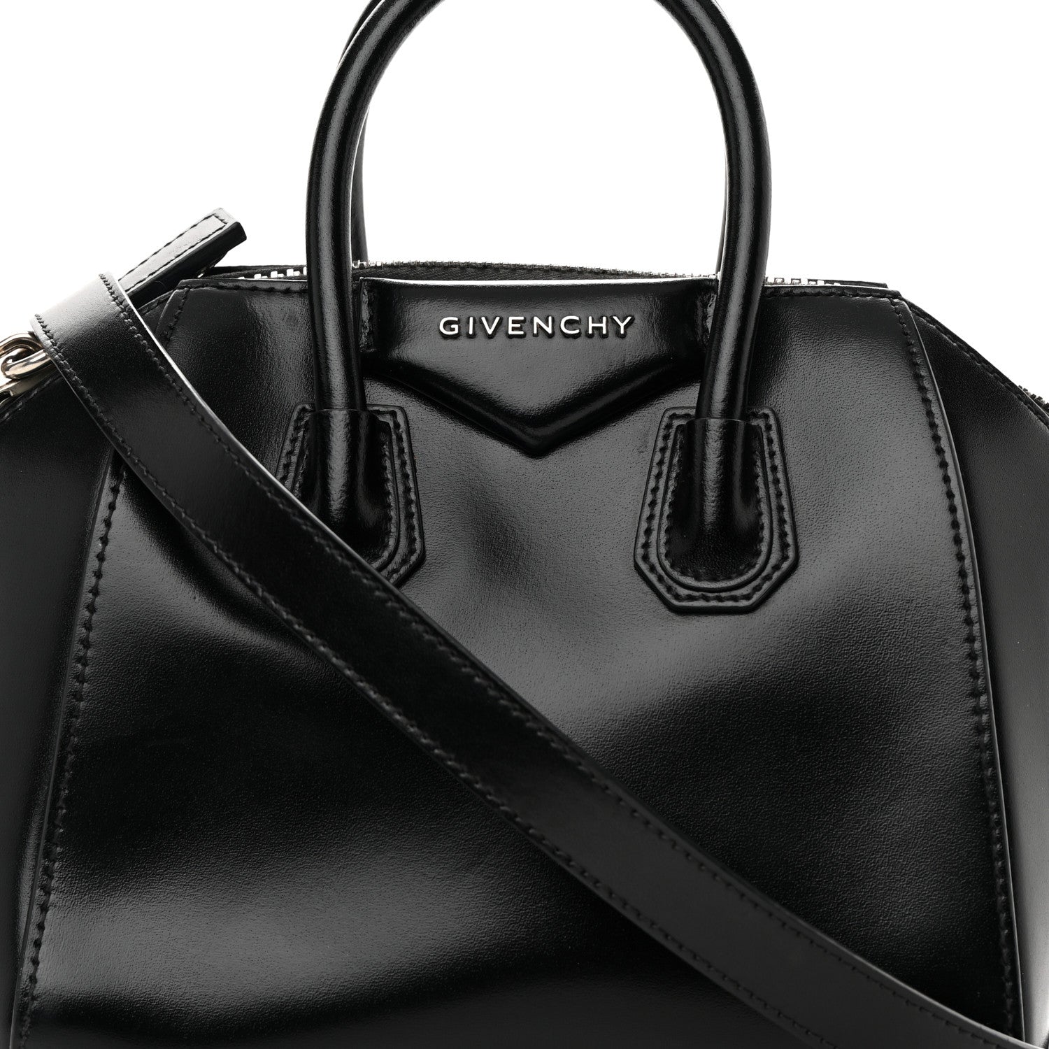 Givenchy Shiny Lord Calfskin Mini Antigona Black 8 of 14