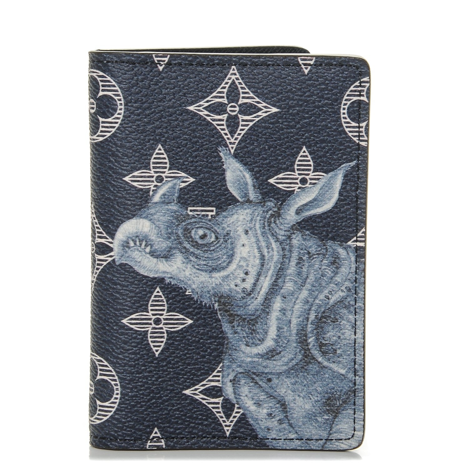 Louis Vuitton Savane Monogram Chapman Rhinoceros Pocket Organizer Encre 1 of 5
