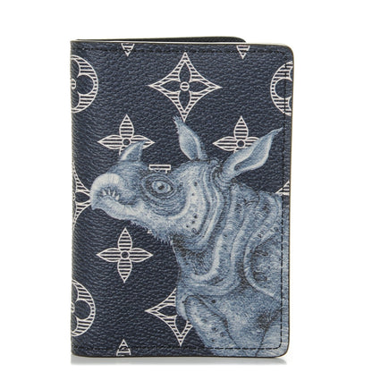 Louis Vuitton Savane Monogram Chapman Rhinoceros Pocket Organizer Encre 1 of 5