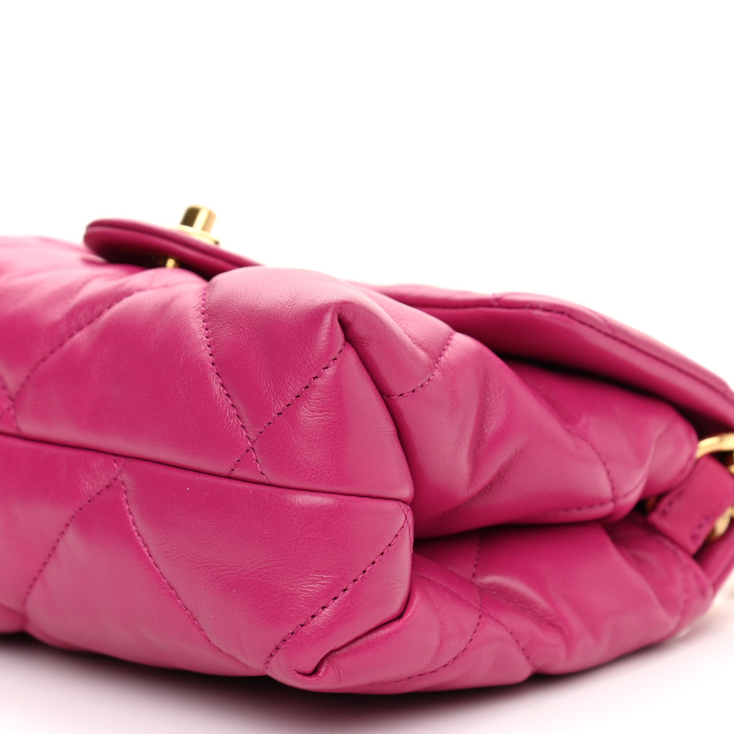 Chanel Lambskin Quilted Small Chain Top Handle Flap Pink 9 of 9
