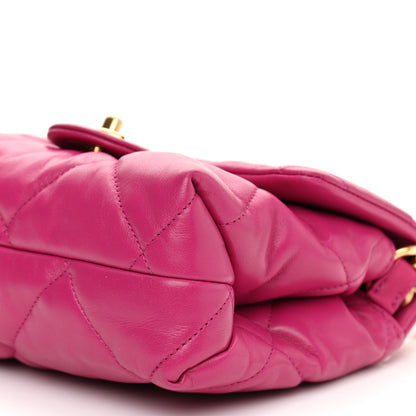 Chanel Lambskin Quilted Small Chain Top Handle Flap Pink 9 of 9