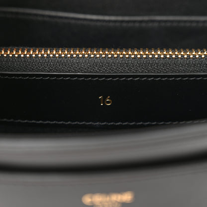Celine Satinated Calfskin Mini 16 Top Handle Bag Black 7 of 12
