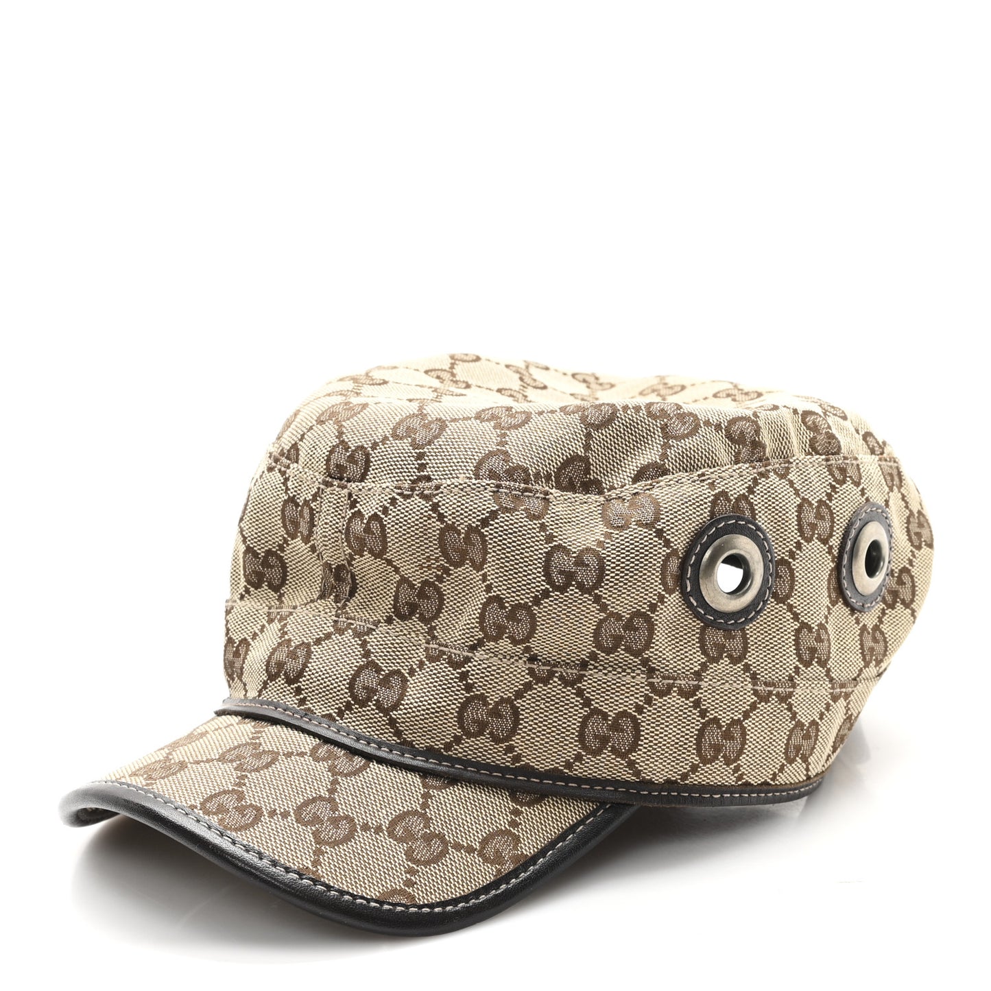 Monogram Military Hat L Brown