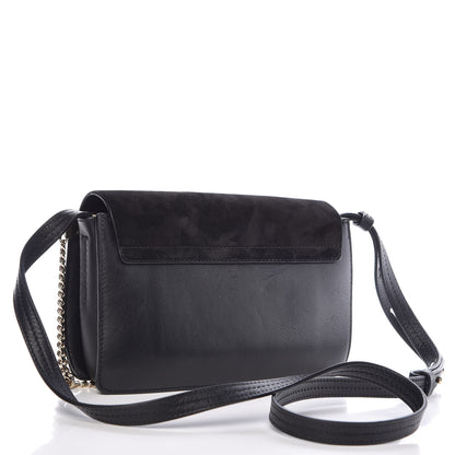 Chloe Suede Calfskin Small Faye Shoulder Bag Black 3 of 11