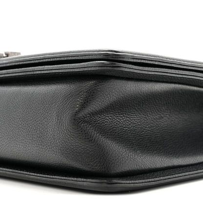 Chanel Grained Calfskin Quilted New Medium Boy Flap Black 10 of 10