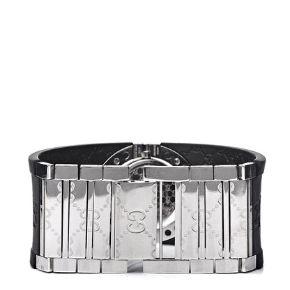 Gucci Stainless Steel Rubber 33mm Twirl Quartz Watch Black 4 of 7