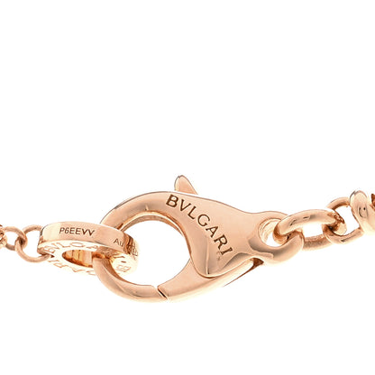 Bulgari 18K Rose Gold Diamond Mother of Pearl Gelati Necklace 4 of 4