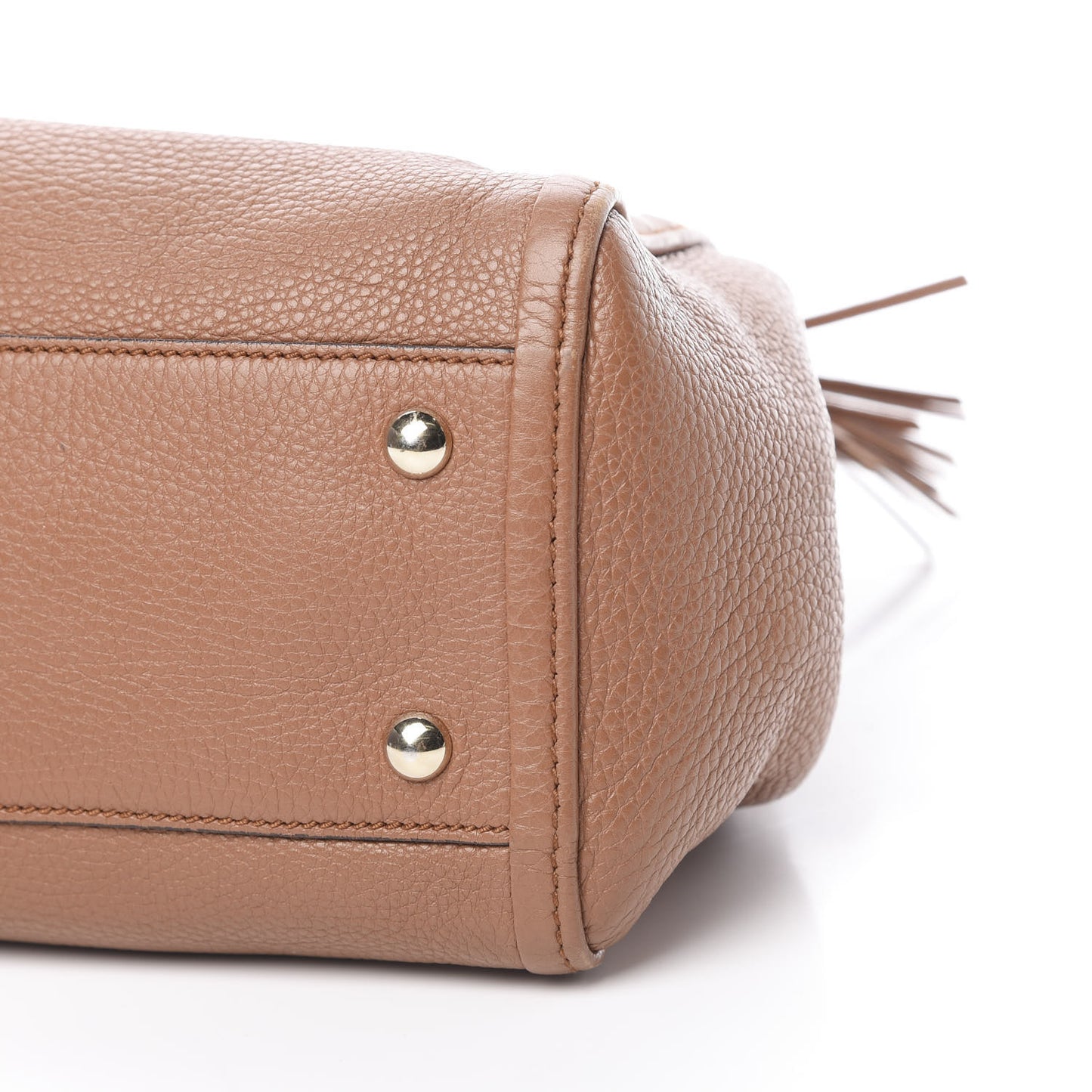 Pebbled Calfskin Small Soho Shoulder Bag Dusty Blush