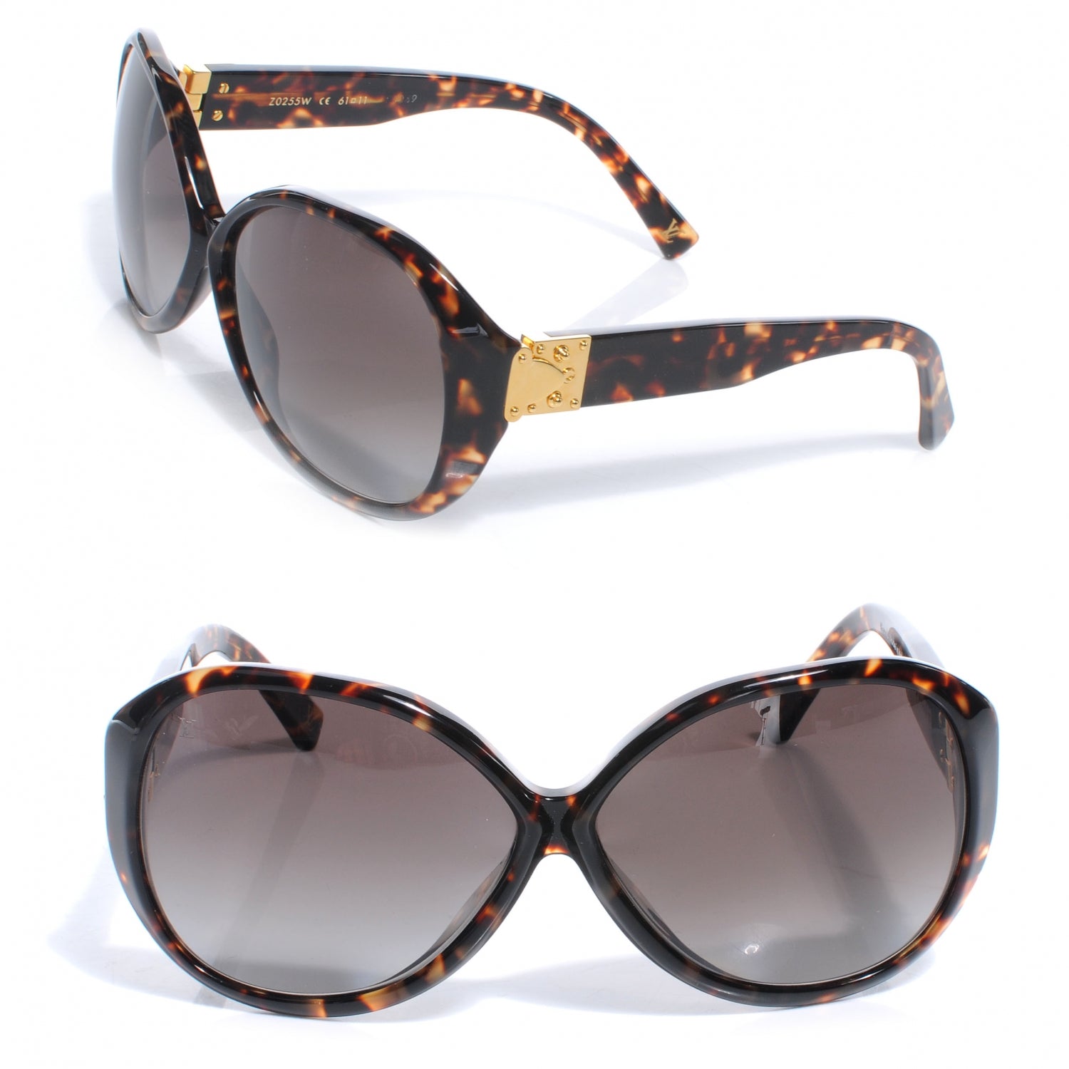 Louis Vuitton Oversized Soupcon Sunglasses Tortoise 1 of 5