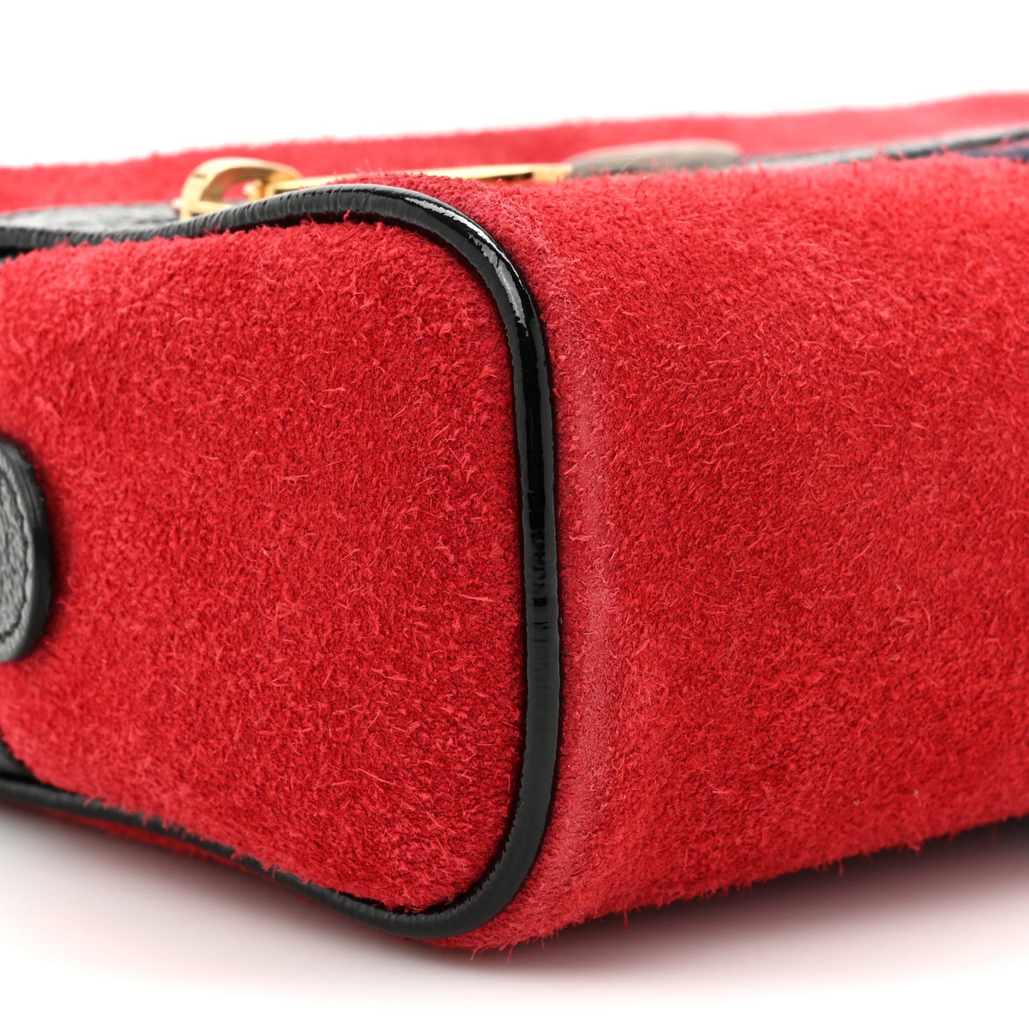 Suede Small Ophidia Belt Bag 85 34 Hibiscus Red