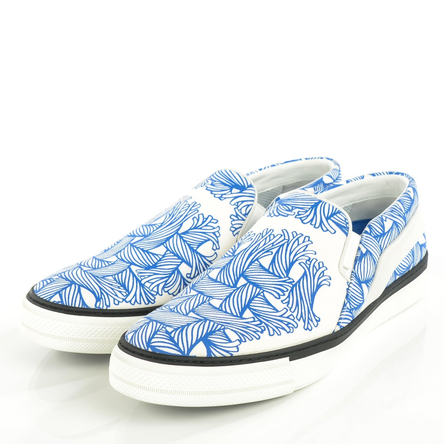 Calfskin Canvas Christopher Slip-On Sneakers 8.5