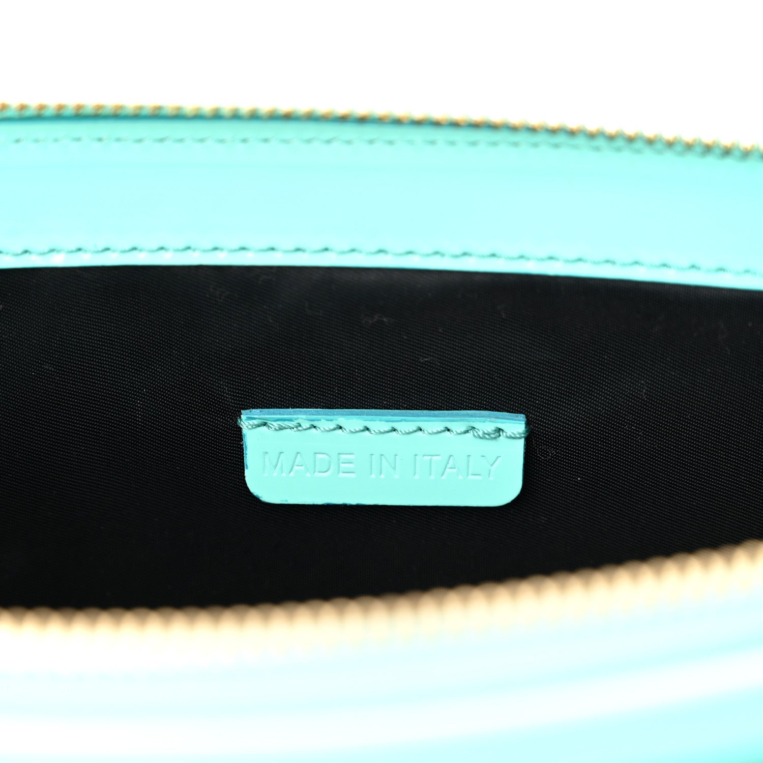 Burberry Patent Bridle Calfskin Parmoor Clutch Bag Turquoise 7 of 11