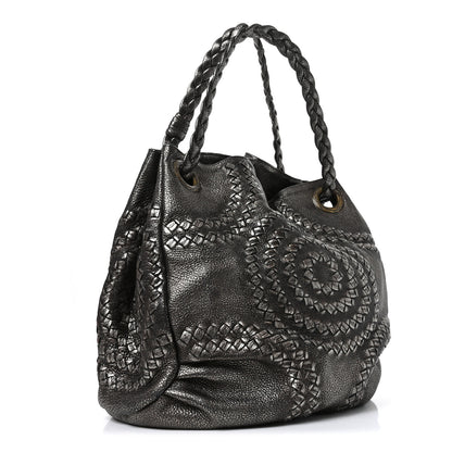 Bottega Veneta Metallic Cervo Illusion Hobo Bronze 3 of 14
