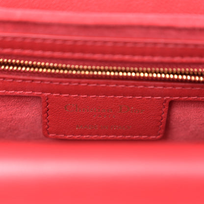 Christian Dior Lambskin Cannage Small Jolie Top Handle Bag Cherry Red 6 of 10