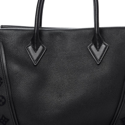 Louis Vuitton Veau Cachemire Tote W PM Black 9 of 9