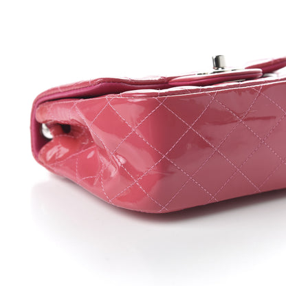 Chanel Patent Quilted Mini Square Flap Pink 11 of 19
