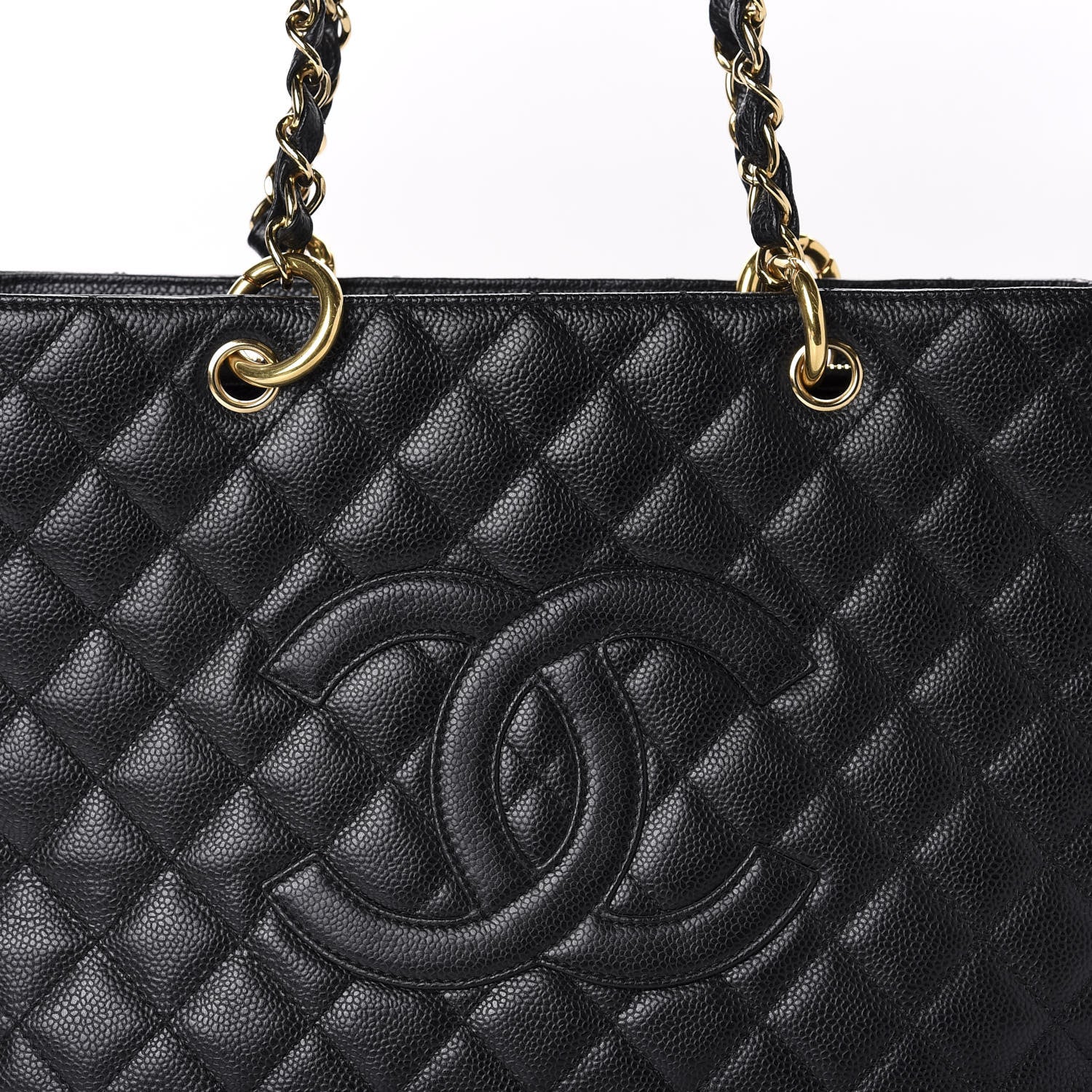 Chanel Caviar Quilted Grand Shopping Tote GST Black 10 of 10