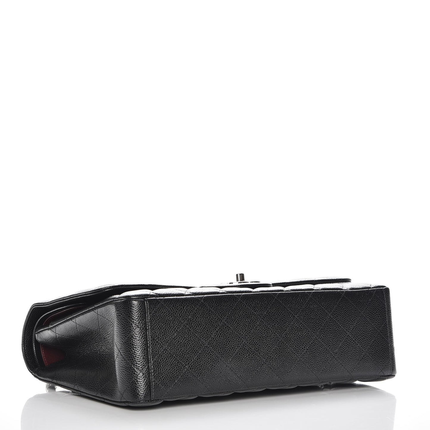 Caviar Quilted Maxi Double Flap Black