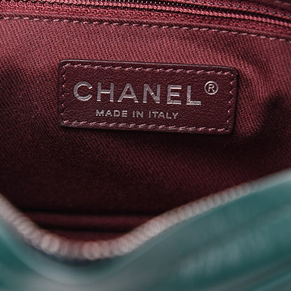Chanel Aged Calfskin Quilted Small Easy Flap Green 6 of 10
