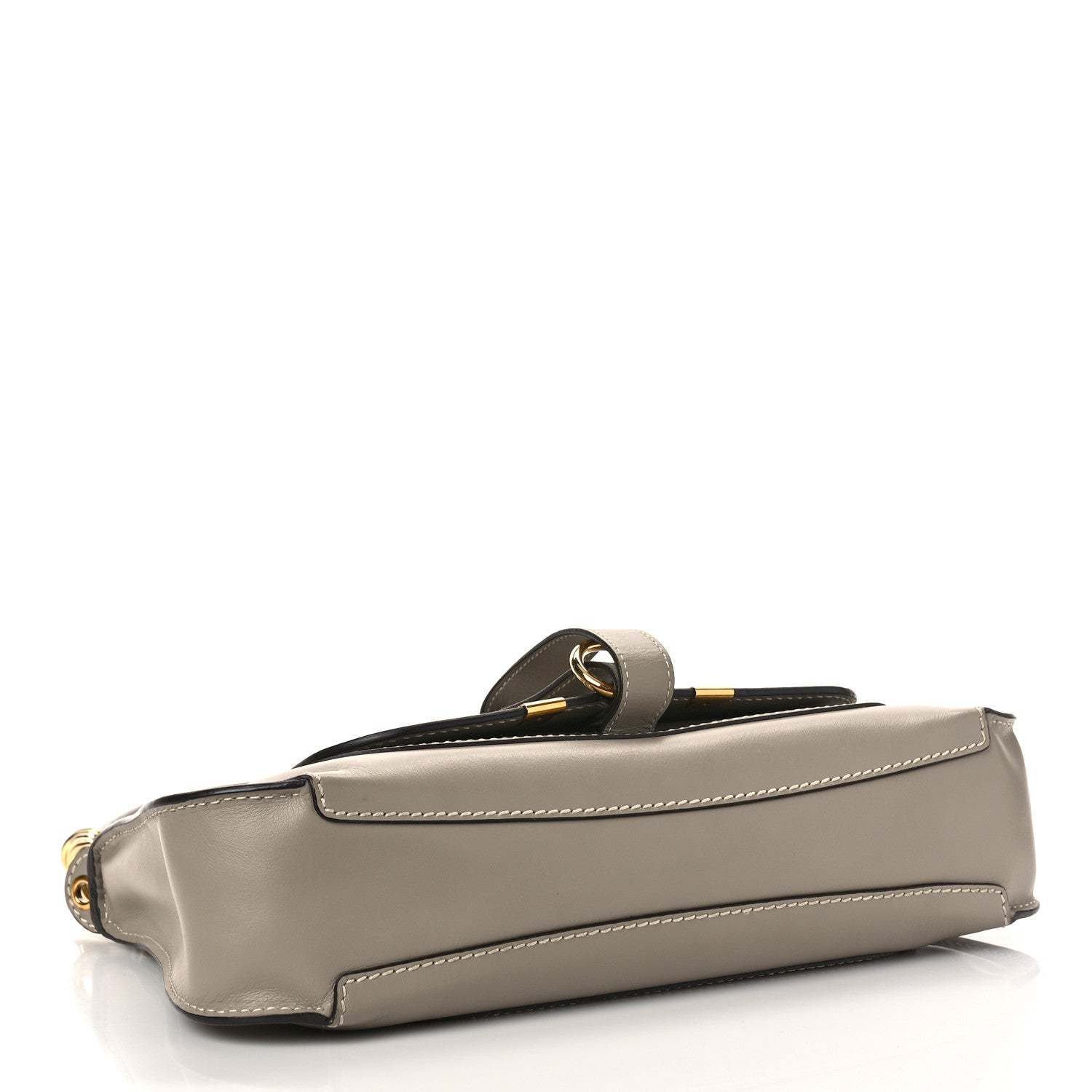 Chloe Calfskin Medium Marcie Saddle Shoulder Bag Motty Grey 4 of 8