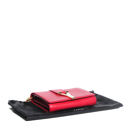Saint Laurent Calfskin Mini Y Ligne Crossbody Pochette Bag Rouge Orient 4 of 9