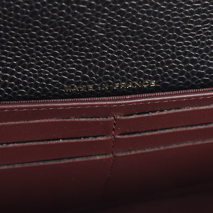 Chanel Caviar Quilted Large Flap Wallet Black 7 of 9