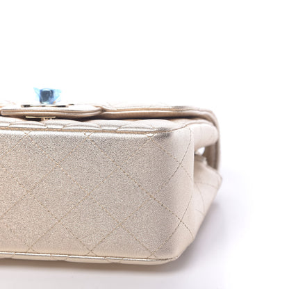 Chanel Metallic Lambskin Quilted Mini Square Flap Gold 10 of 11