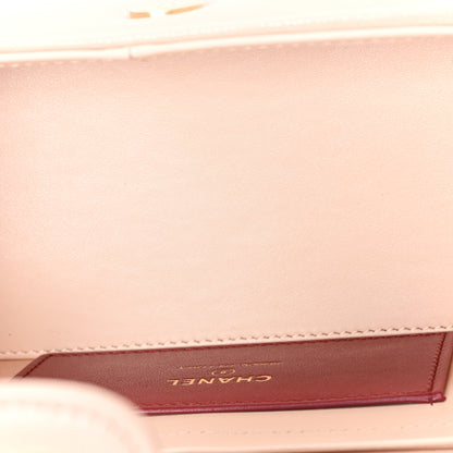 Chanel Shiny Caviar Preppy Coco Long Vanity With Strap Light Pink 3 of 11