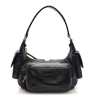 Miu Miu Nappa Multi Pocket Hobo Black 1 of 9