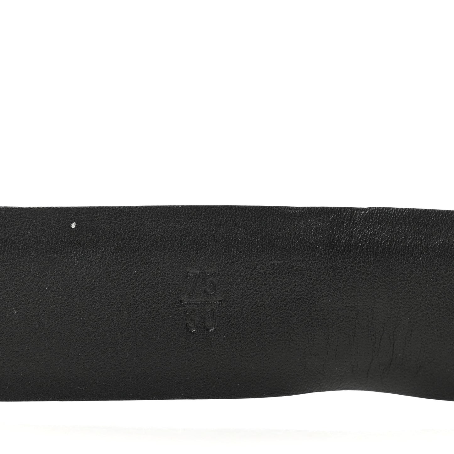 Calfskin Crystal Chain CC Belt 75 30 Black