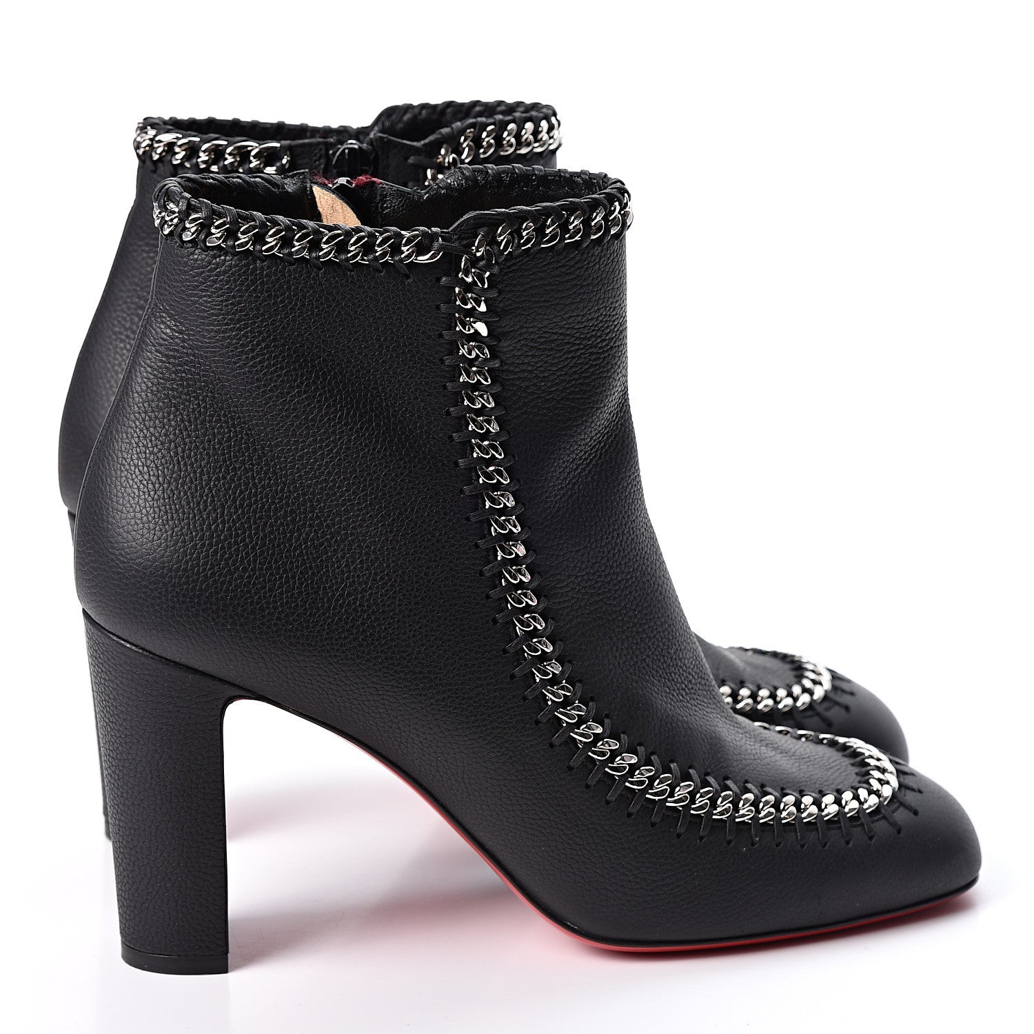 Christian Louboutin Calf Morphee Catena Bontina 85 Booties 40 Black 4 of 8