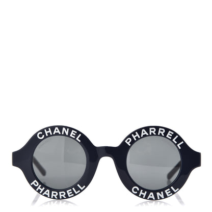 Chanel x Pharrell Williams Round 19mm Sunglasses Indigo Gris 3 of 7