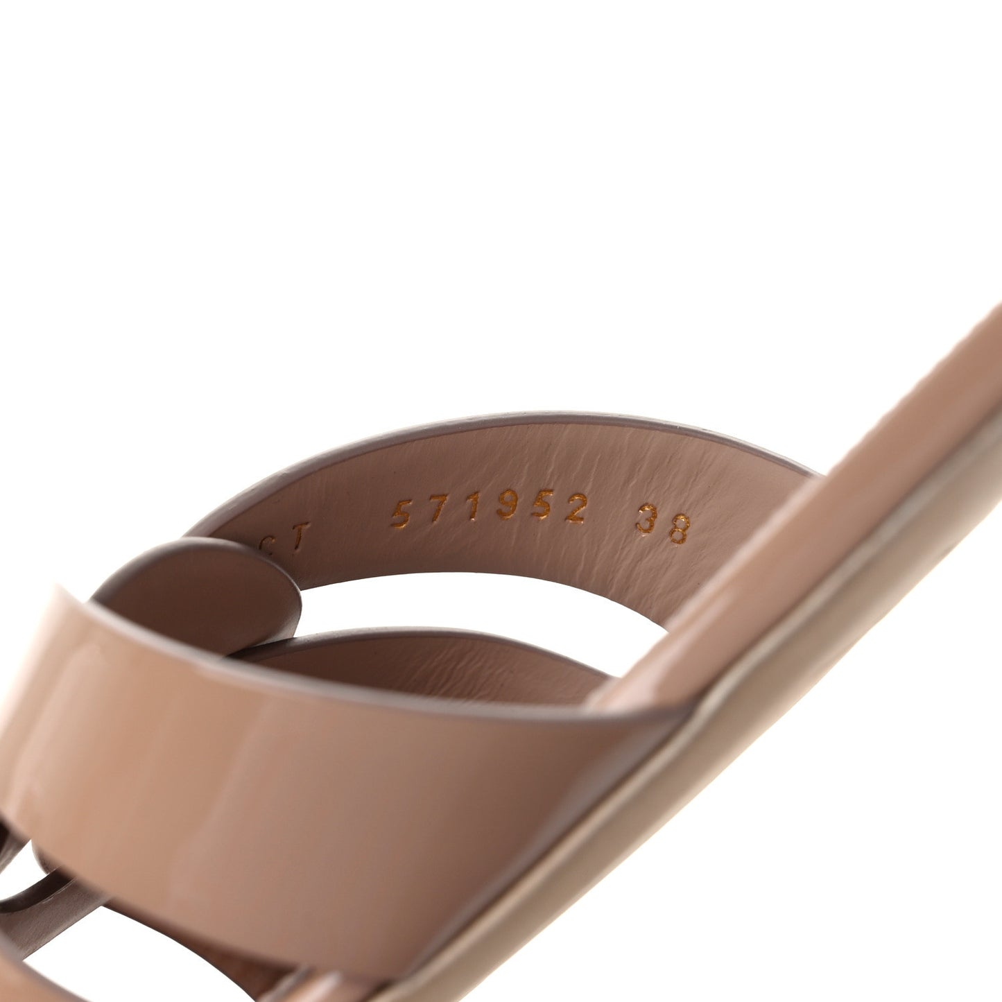 Patent Tribute 05 Slide Sandals 38 Nude