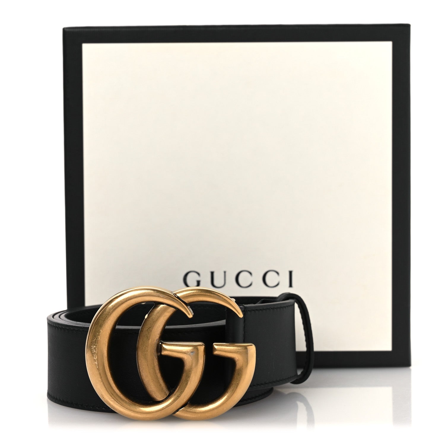 Gucci Calfskin Double G 40mm Belt 90 36 Black 90/36 Black 8 of 8