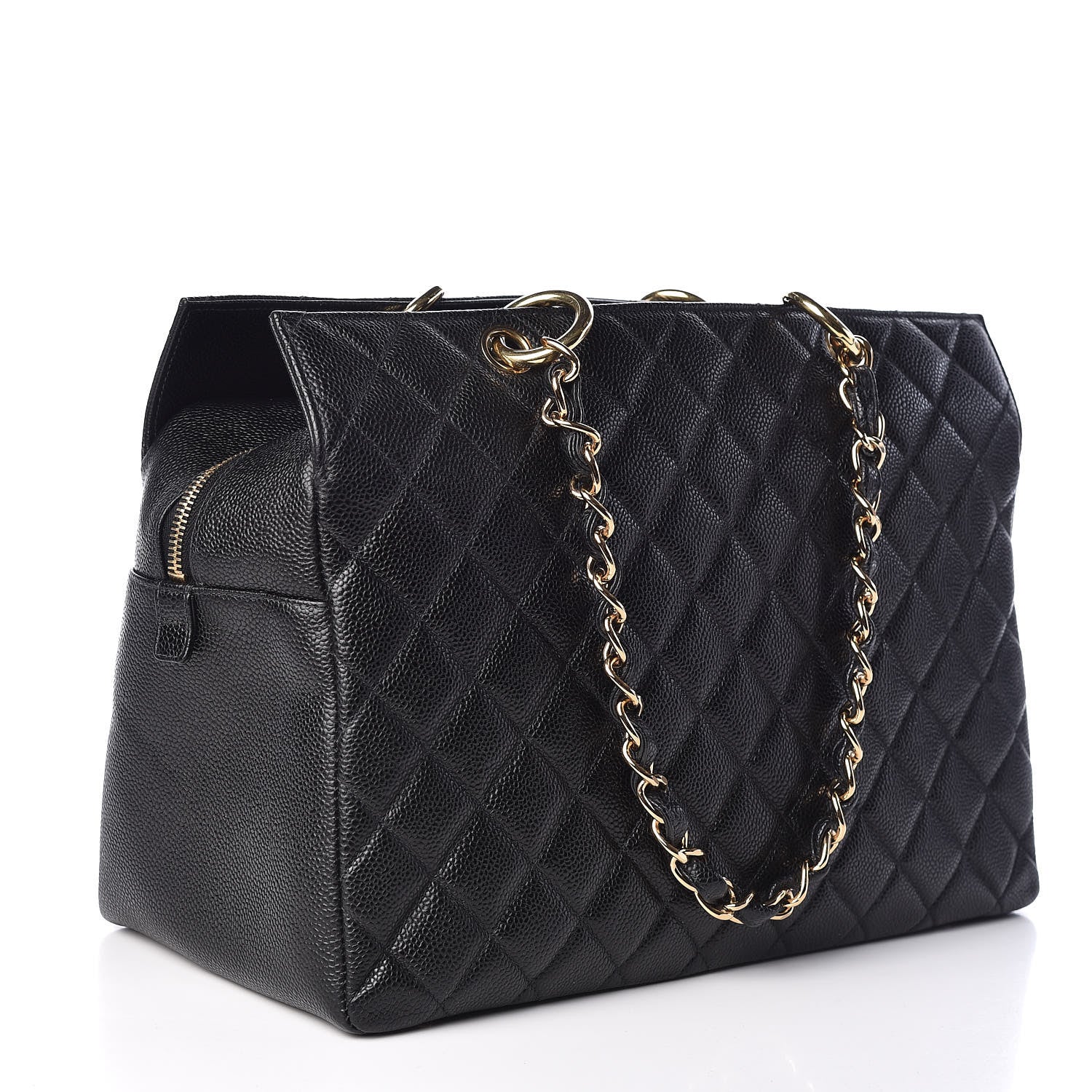 Chanel Caviar Quilted Petit Timeless Tote PTT Black 3 of 10