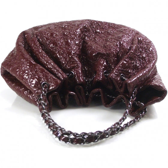 Chanel Coco Cabas Burgundy Patent 5 of 10